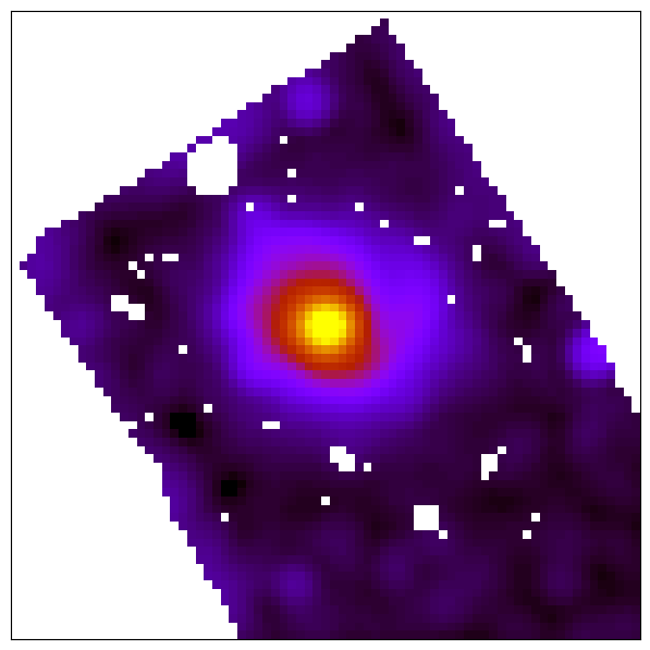 Regridding PACS1 image with pixel size 3 arcseconds to SPIRE3 with pixel size 12 arcseconds for NGC4254.